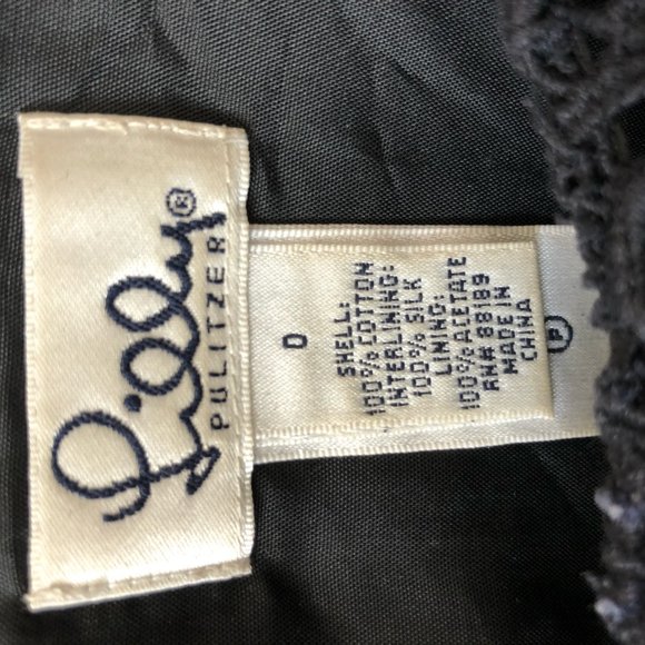 Lilly Pulitzer Black Lace Dress Size 0 - Picture 3 of 3